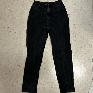 Nasty gal high rise black denim pants